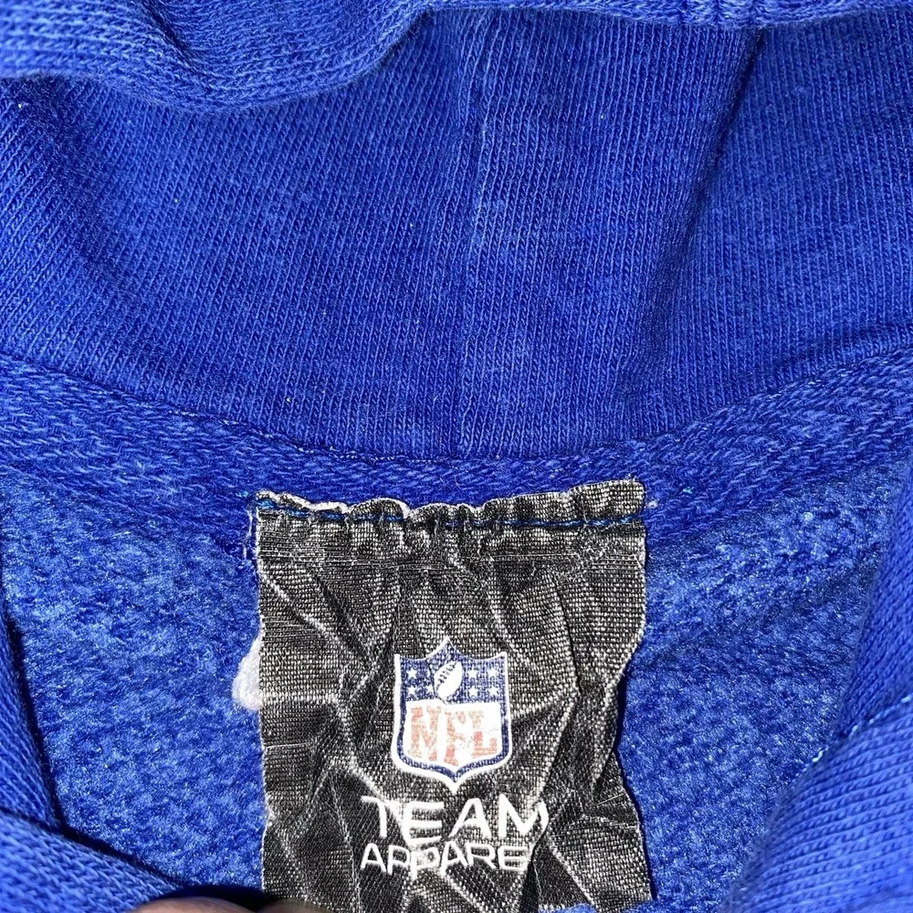NFL Team Apparel Hoodie Youth XL Blue New York Giants Football Pullover 2000s‎
